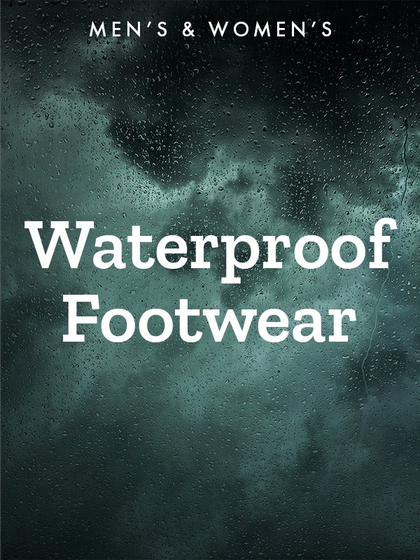 Stay dry with waterproof footwear ☔