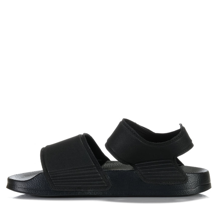 Adidas Adilette Kids Sandal Black/White, 1 US, 10 US, 11 US, 12 US, 13 US, 2 US, 3 US, 4 US, 5 US, 6 US, Adidas, black, kids, sandals, youth