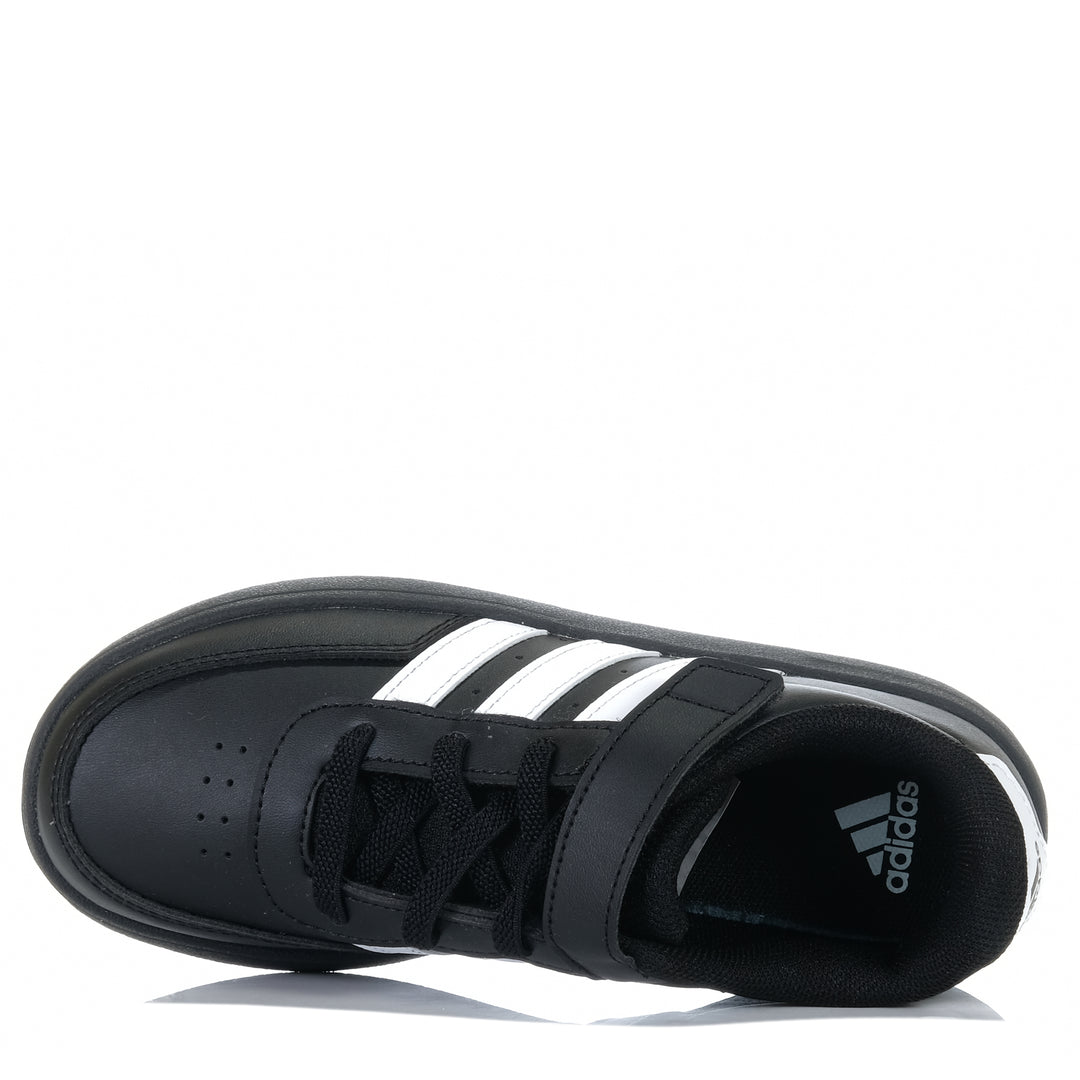 Adidas Breaknet 2.0 EL Youth Black/White, 1 US, 11 US, 12 US, 13 US, 2 US, 3 US, 4 US, Adidas, black, kids, shoes, youth