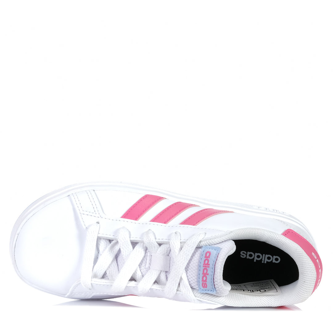 Adidas Grand Court 2.0 Youth White/Pink Youth Shoes