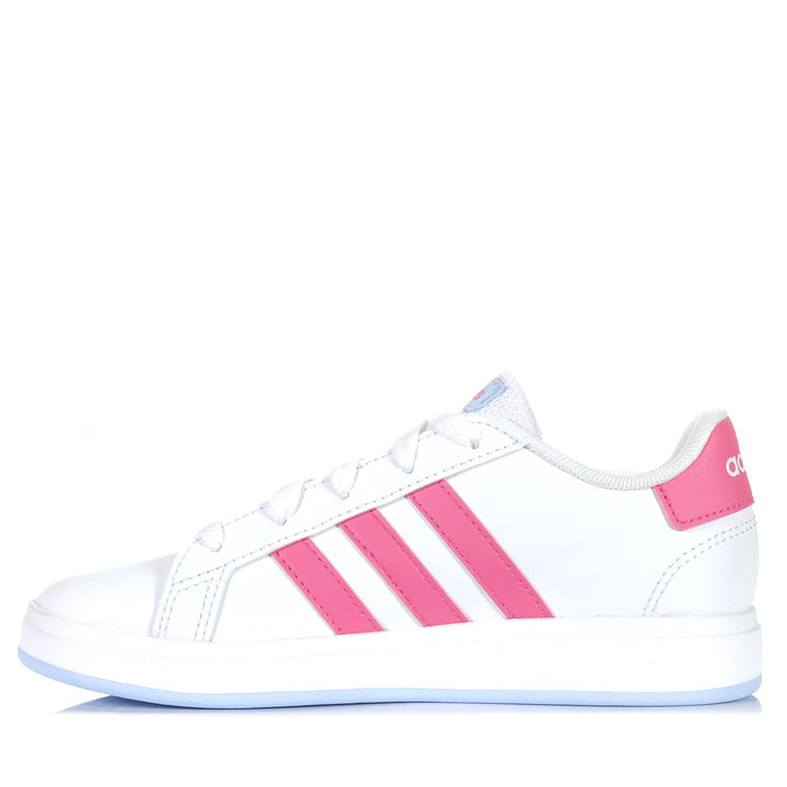 Adidas Grand Court 2.0 Youth White/Pink Youth Shoes