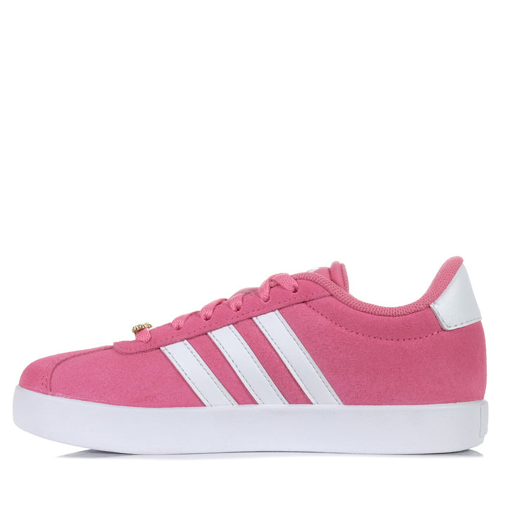 Adidas VL Court 3.0 Kids Pink/White Youth Shoes