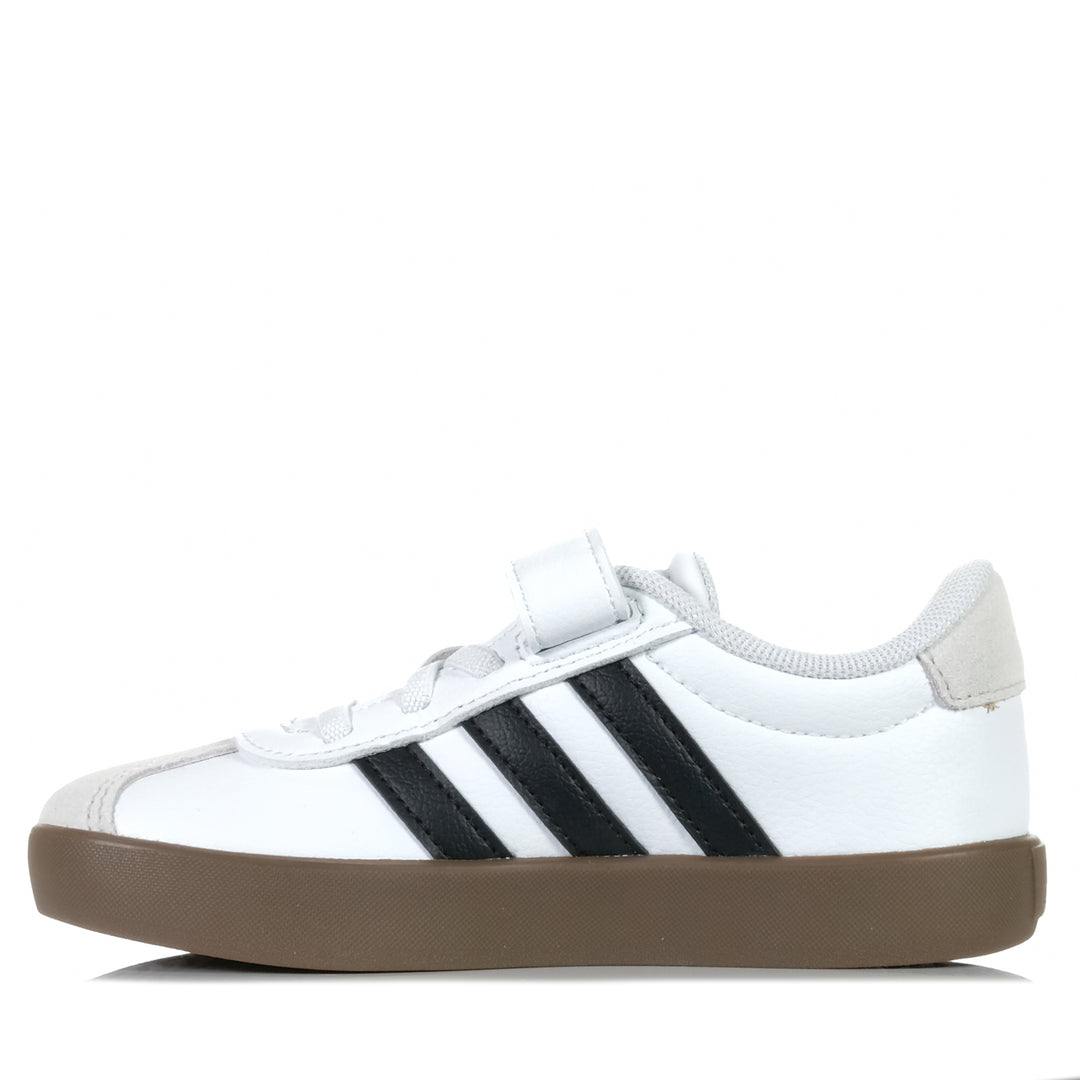 Adidas VL Court 3.0 Kids White/Black Youth Shoes