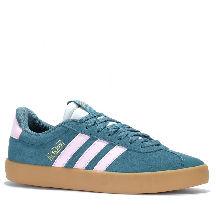 Adidas VL Court 3.0 Womens Preloved Teal/Pink Womens Sneakers 4068801139400