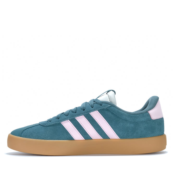 Adidas VL Court 3.0 Womens Preloved Teal/Pink Womens Sneakers 4068801139455