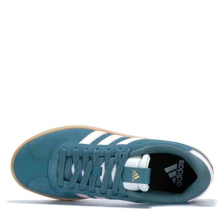 Adidas VL Court 3.0 Womens Preloved Teal/Pink Womens Sneakers 4068801139479