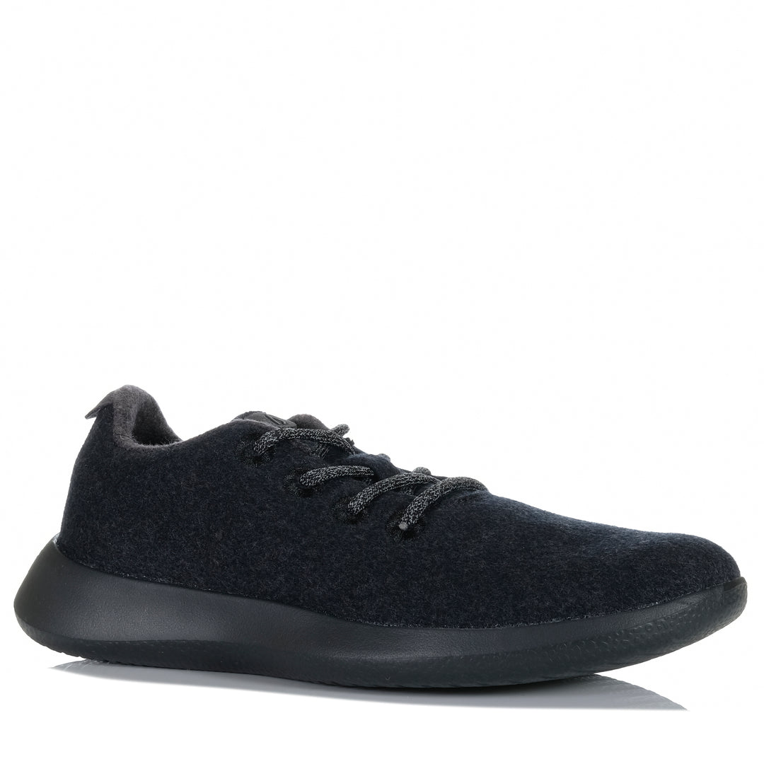 Allbirds Men's Wool Runner Natural Black Mens Sneakers