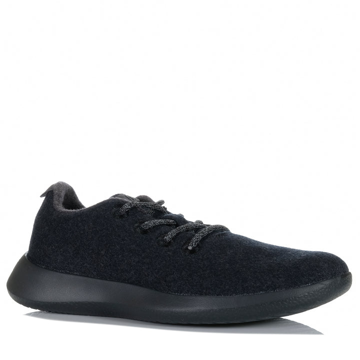 Allbirds Men's Wool Runner Natural Black Mens Sneakers