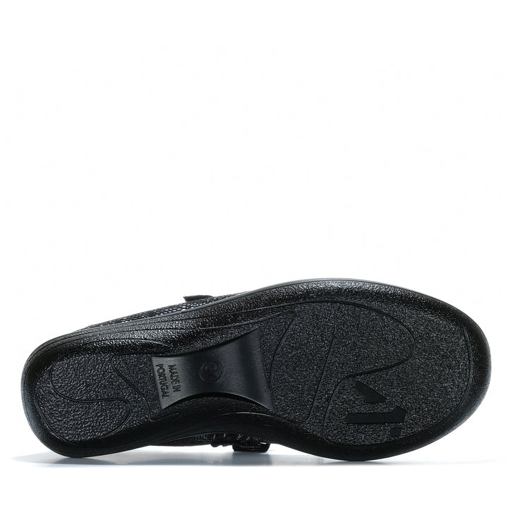 Arcopedico Estrela Palm Black Womens Shoes