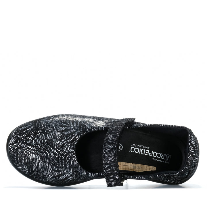 Arcopedico Estrela Palm Black Womens Shoes