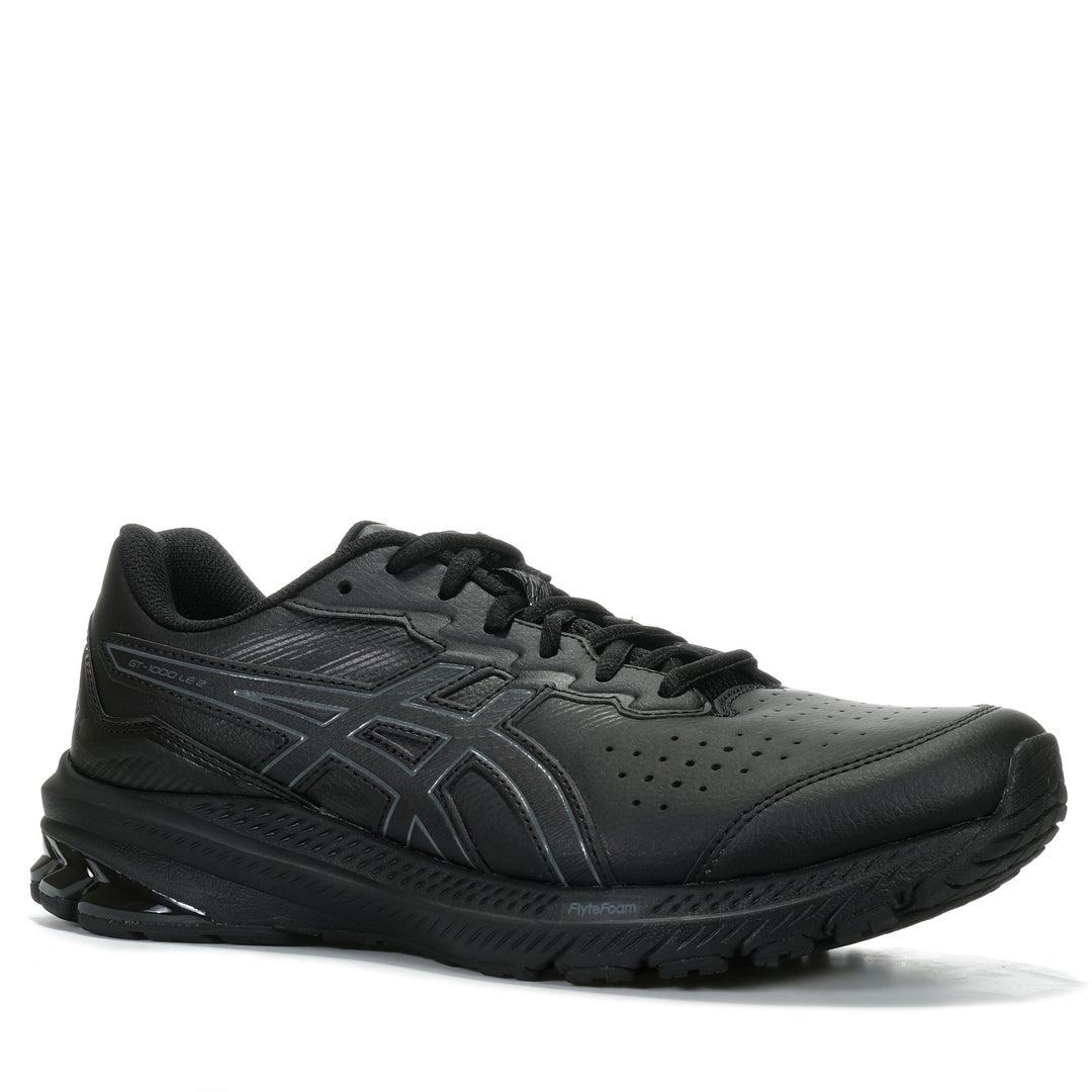 Asics GT-1000 LE 2 Wide (2E) Mens Black/Black Mens Sports