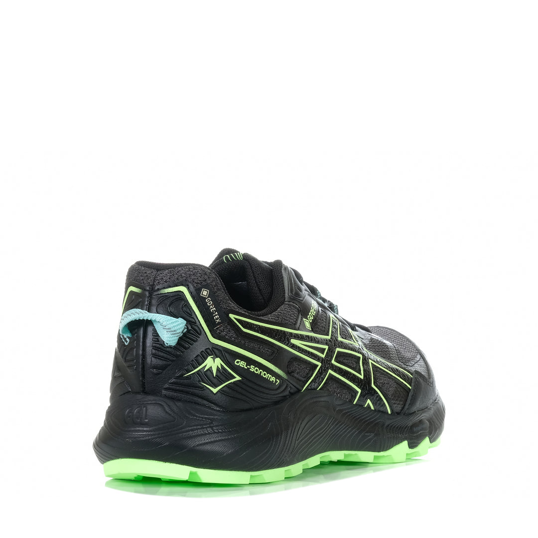 Asics Gel-Sonoma 7 GTX Mens Black/Illuminate Green, 10 US, 10.5 US, 11 US, 11.5 US, 12 US, 13 US, 14 US, 8 US, 8.5 US, 9 US, 9.5 US, Asics, black, mens, running, sports