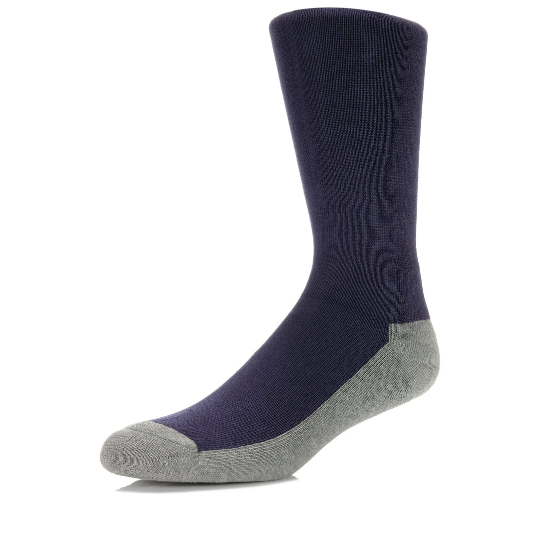 Bamboo Textiles Charcoal Health Socks Navy Unisex