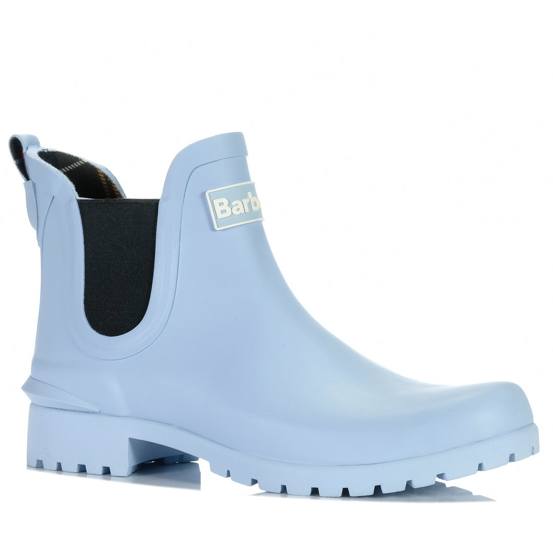 Barbour Wilton Chelsea Wellingtons Breeze Blue Womens Boots