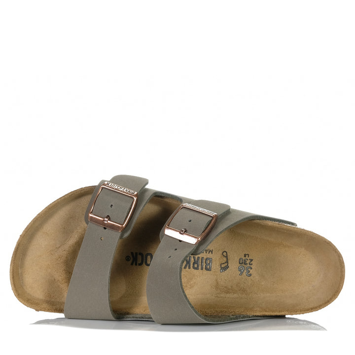 Birkenstock Arizona Birkibuc (Regular) Stone Unisex Sandals