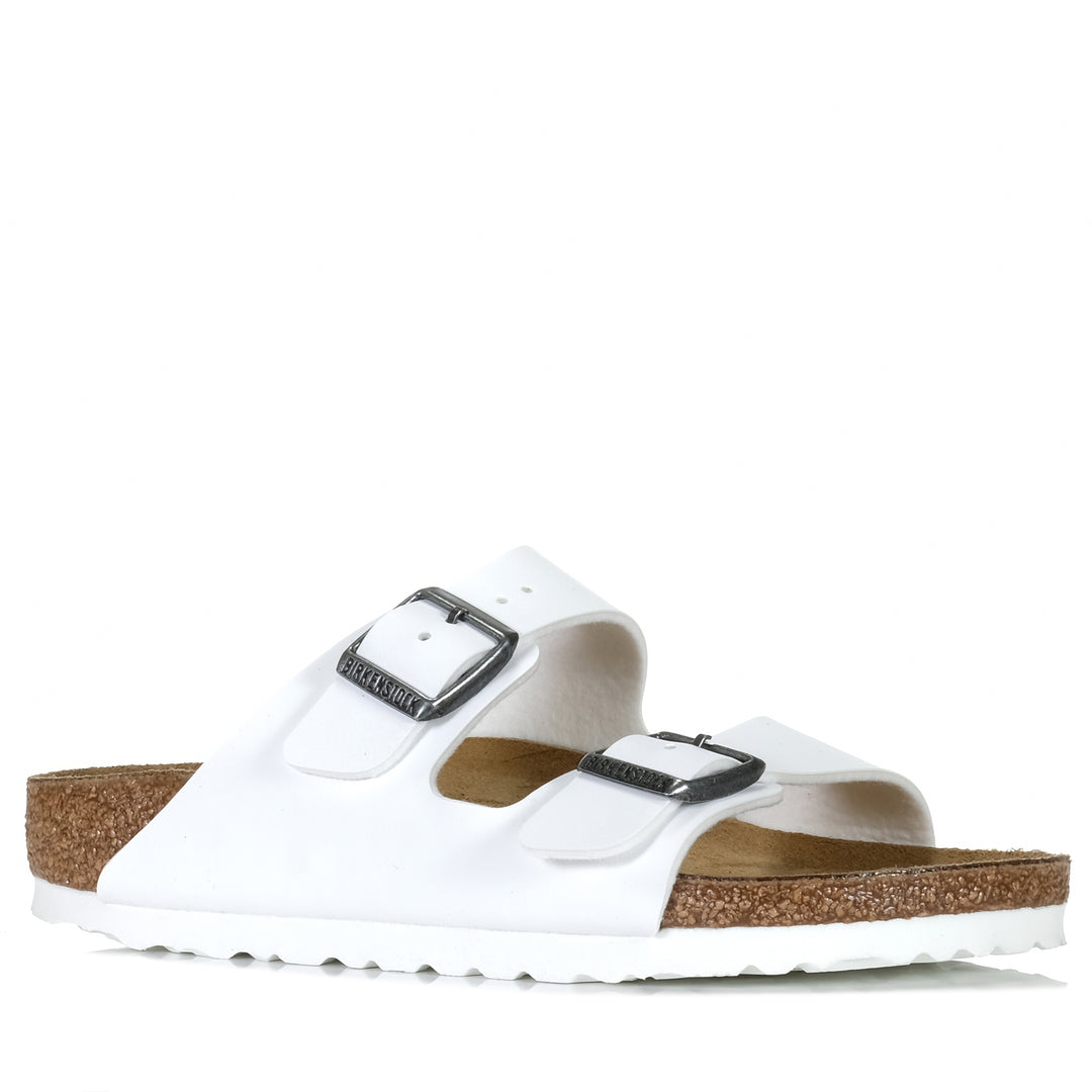 Birkenstock Arizona Birko-Flor (Narrow) White Womens Sandals