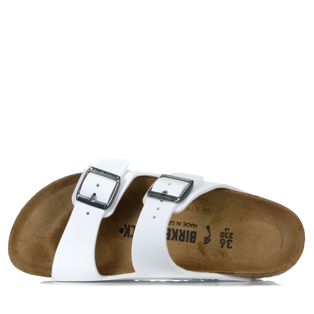 Birkenstock Arizona Birko-Flor (Narrow) White Womens Sandals
