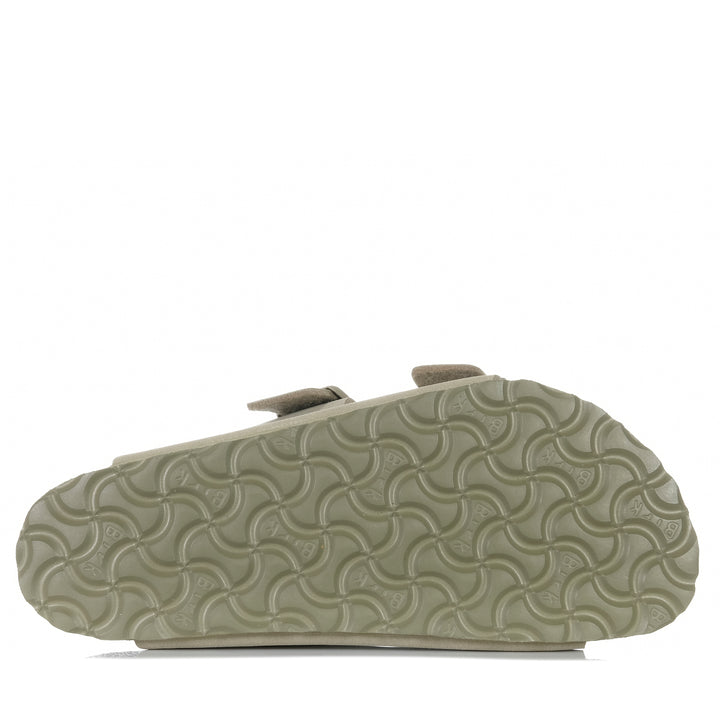 Birkenstock Arizona Birko-Flor (Regular) Faded Khaki Womens Sandals