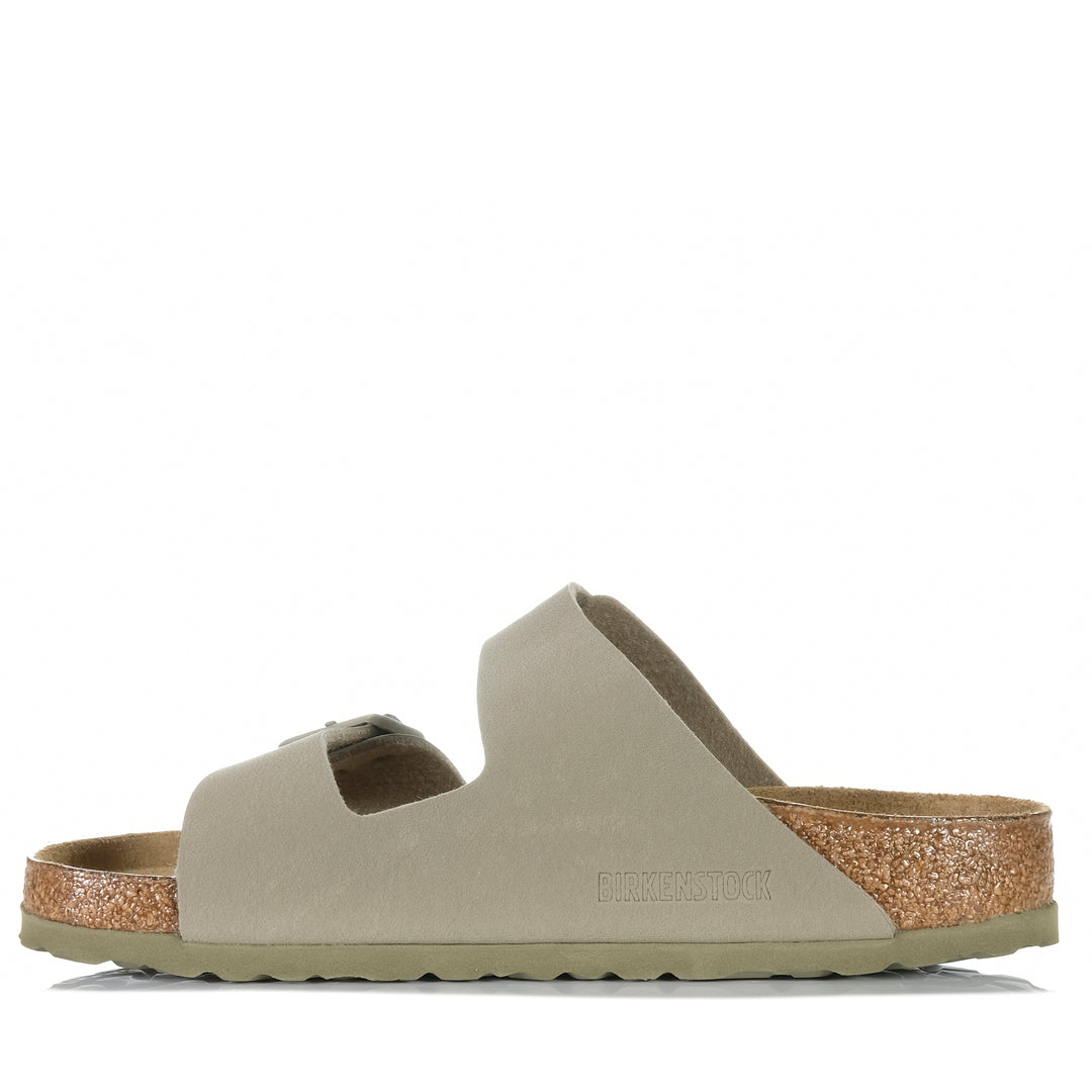 Birkenstock Arizona Birko-Flor (Regular) Faded Khaki Womens Sandals