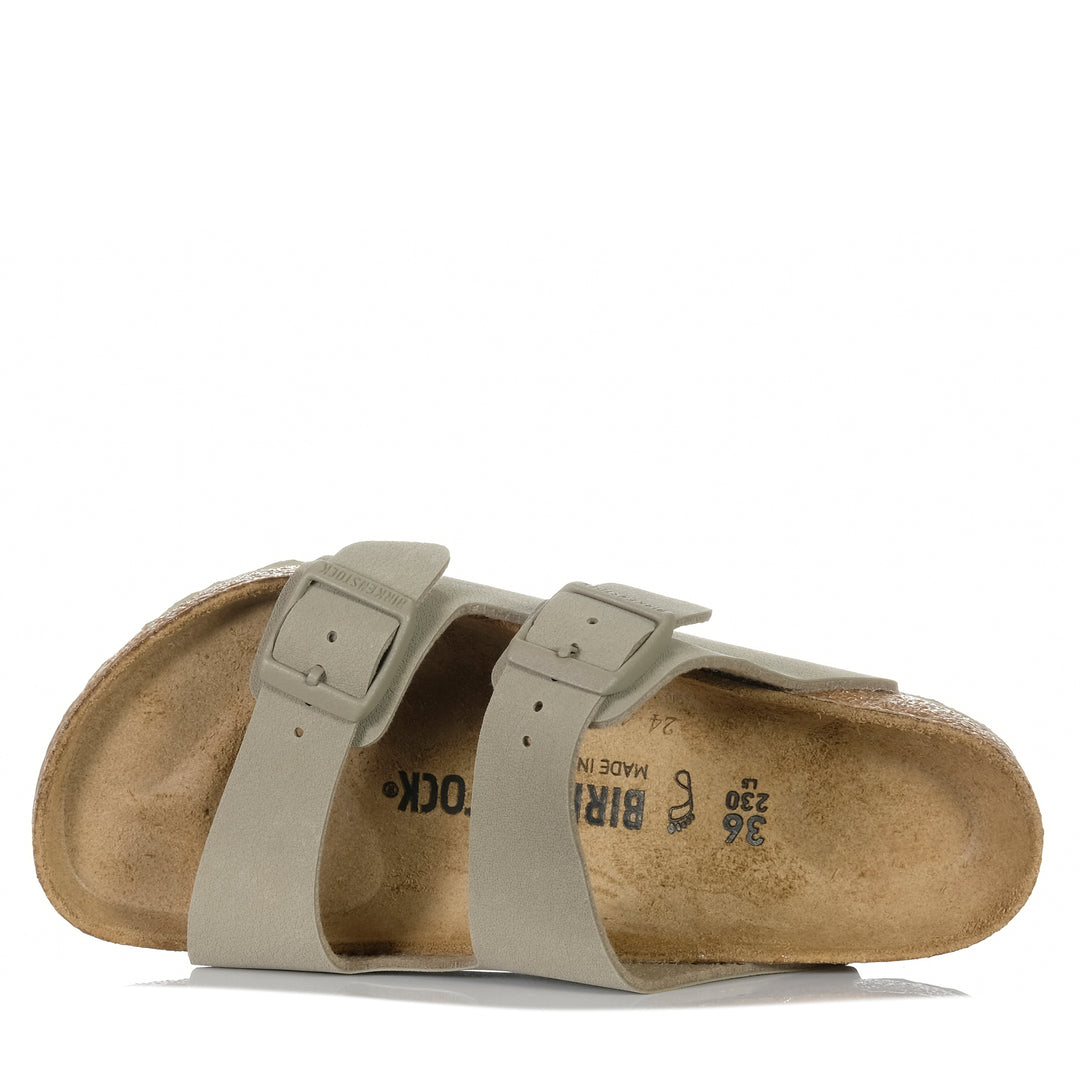 Birkenstock Arizona Birko-Flor (Regular) Faded Khaki Womens Sandals