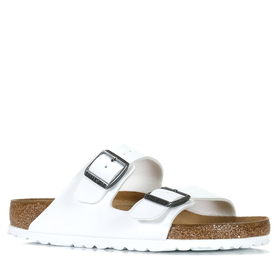Birkenstock Arizona Birko-Flor (Regular) White Womens Sandals