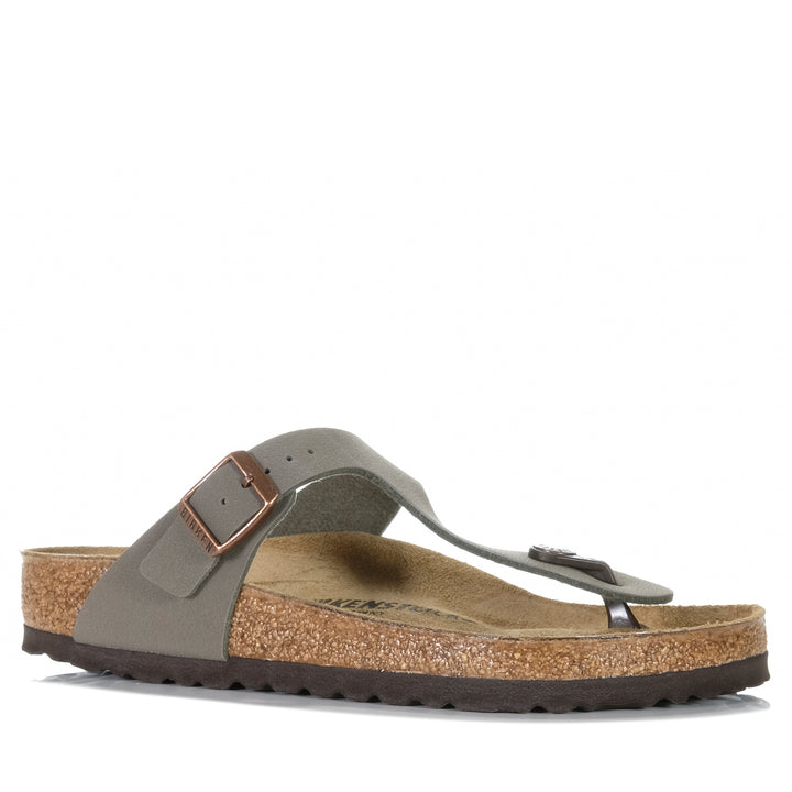 Birkenstock Gizeh Birkibuc (Regular) Stone Womens Sandals