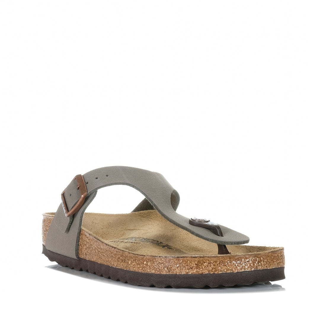Birkenstock Gizeh Birkibuc (Regular) Stone Womens Sandals