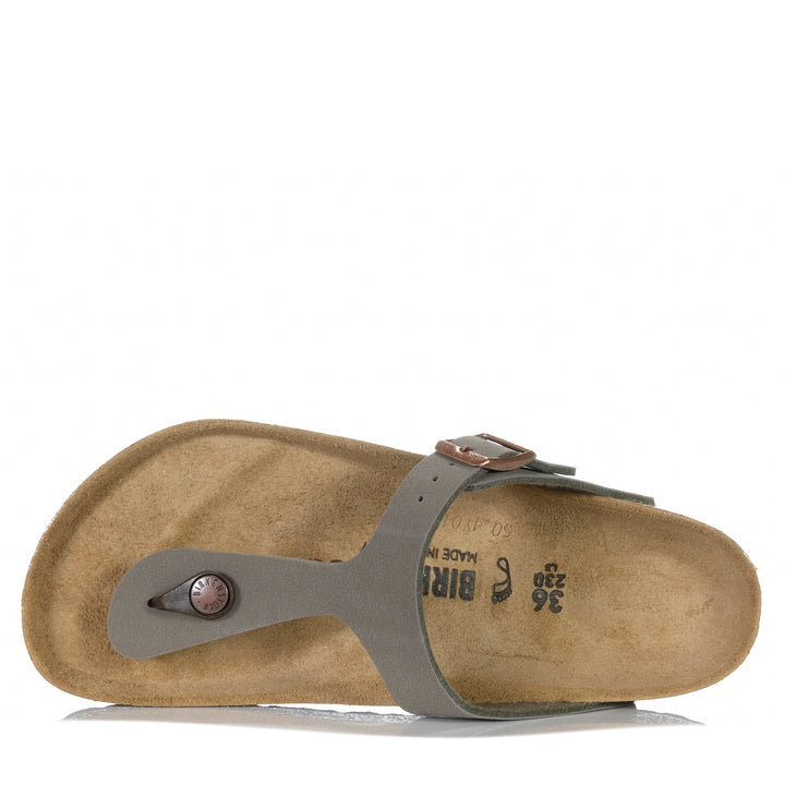 Birkenstock Gizeh Birkibuc (Regular) Stone Womens Sandals