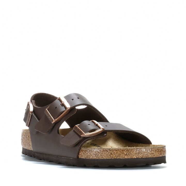 Birkenstock Milano Birko-Flor (Regular) Dark Brown Unisex Sandals