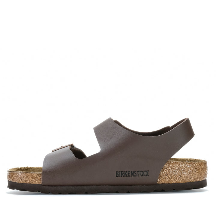 Birkenstock Milano Birko-Flor (Regular) Dark Brown Unisex Sandals