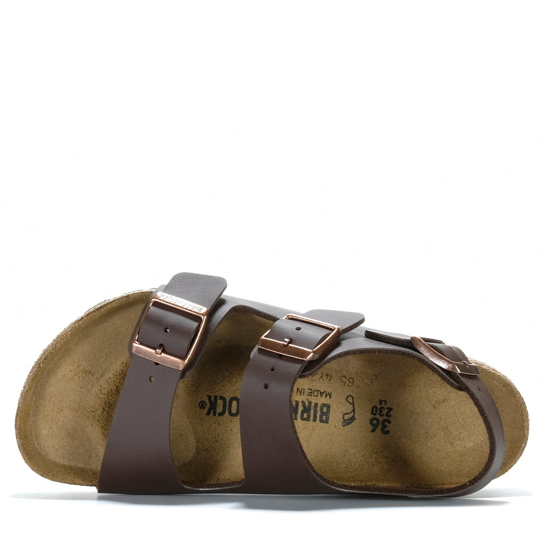 Birkenstock Milano Birko-Flor (Regular) Dark Brown Unisex Sandals