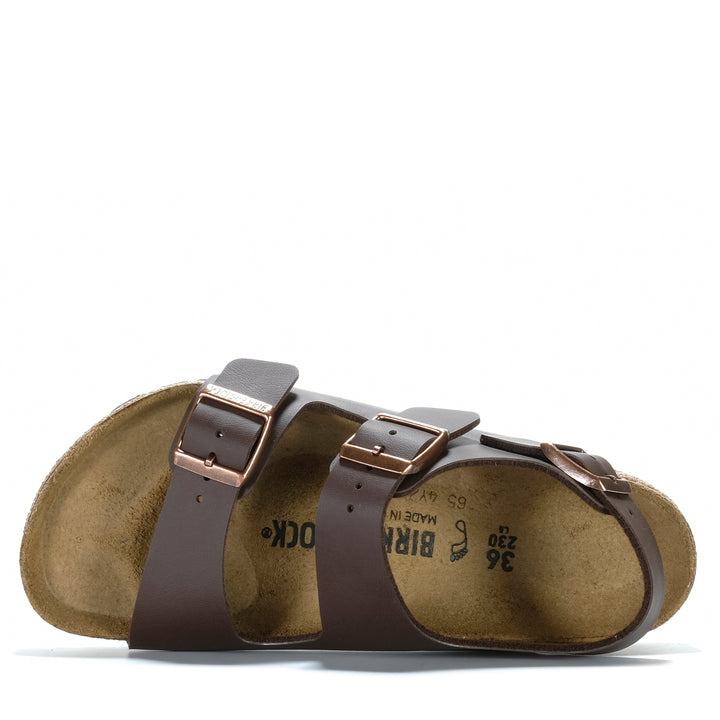 Birkenstock Milano Birko-Flor (Regular) Dark Brown Unisex Sandals