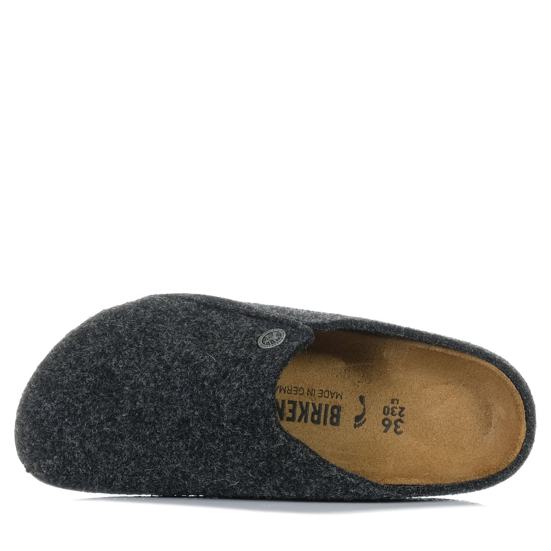 Birkenstock Zermatt Wool-Felt (Narrow) Anthracite Womens Slippers