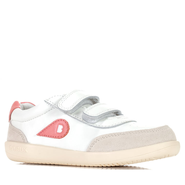Bobux Kid+ Champ 850505 Chalk/Ocean Coral Youth Shoes