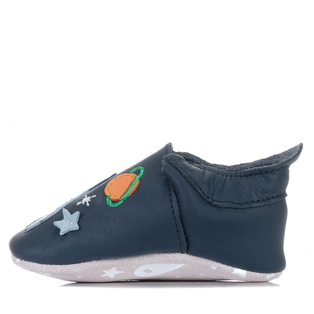 Bobux Soft Sole Cosmic Rocket Navy Toddler Shoes