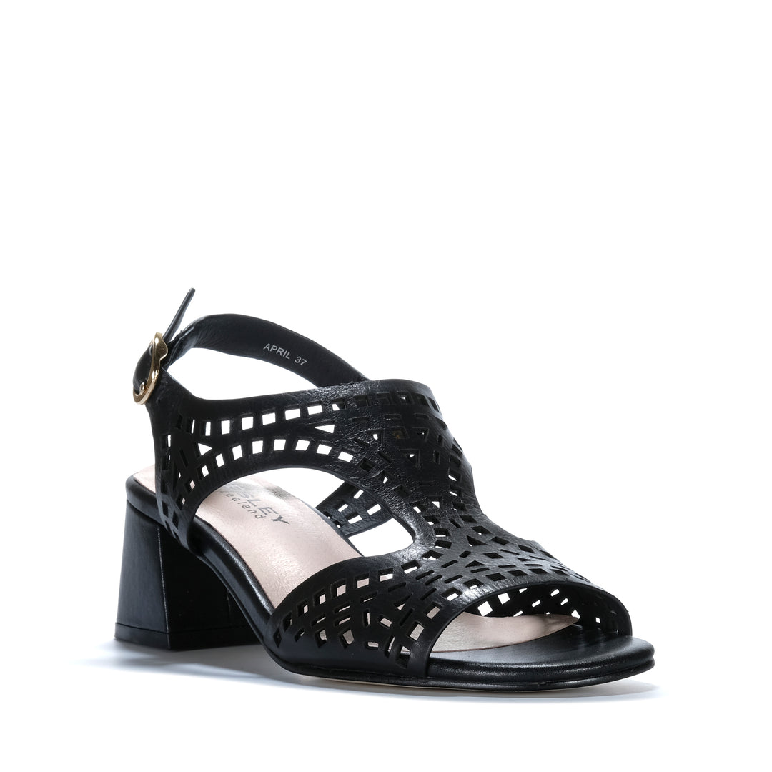 Bresley April Black Womens Sandals