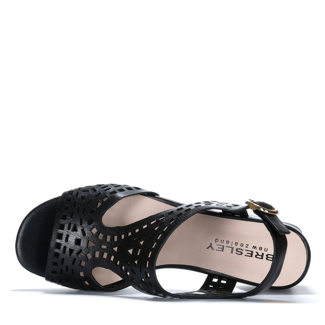 Bresley April Black Womens Sandals