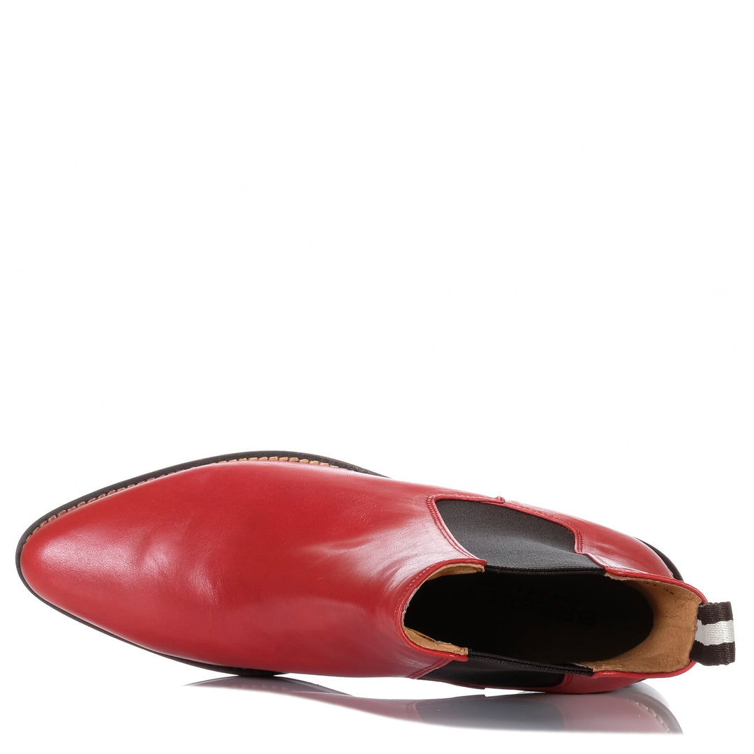 Bresley Daily Red Waxy Womens Boots