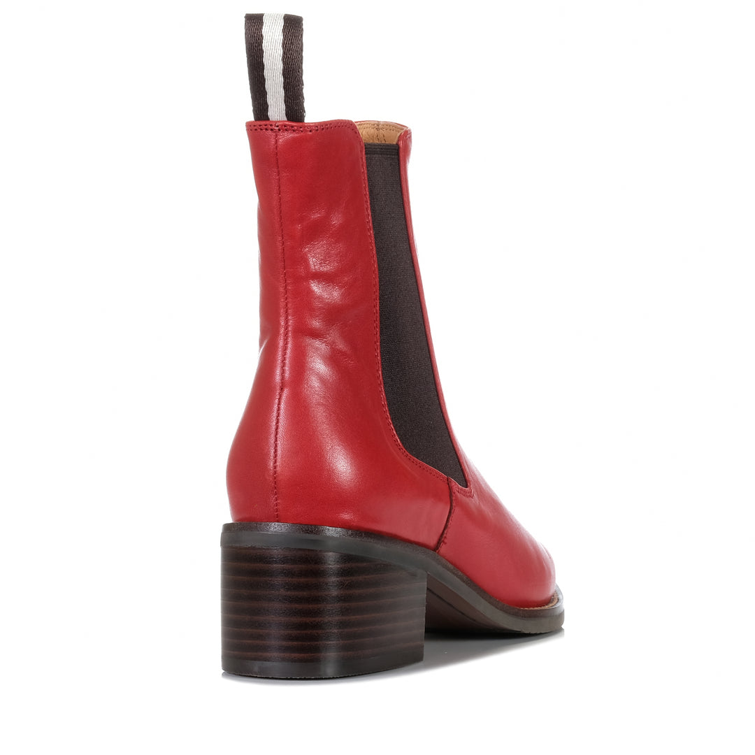 Bresley Daily Red Waxy Womens Boots