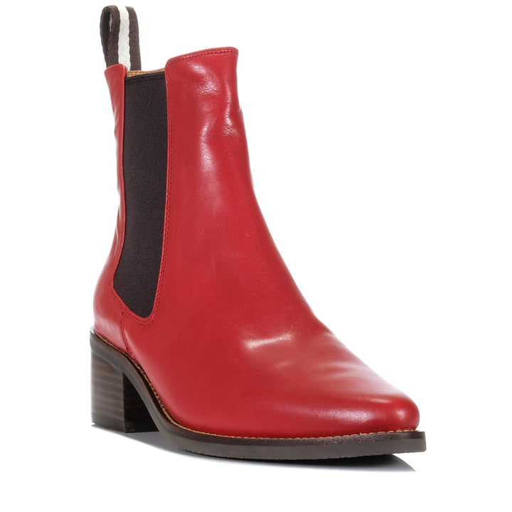 Bresley Daily Red Waxy Womens Boots