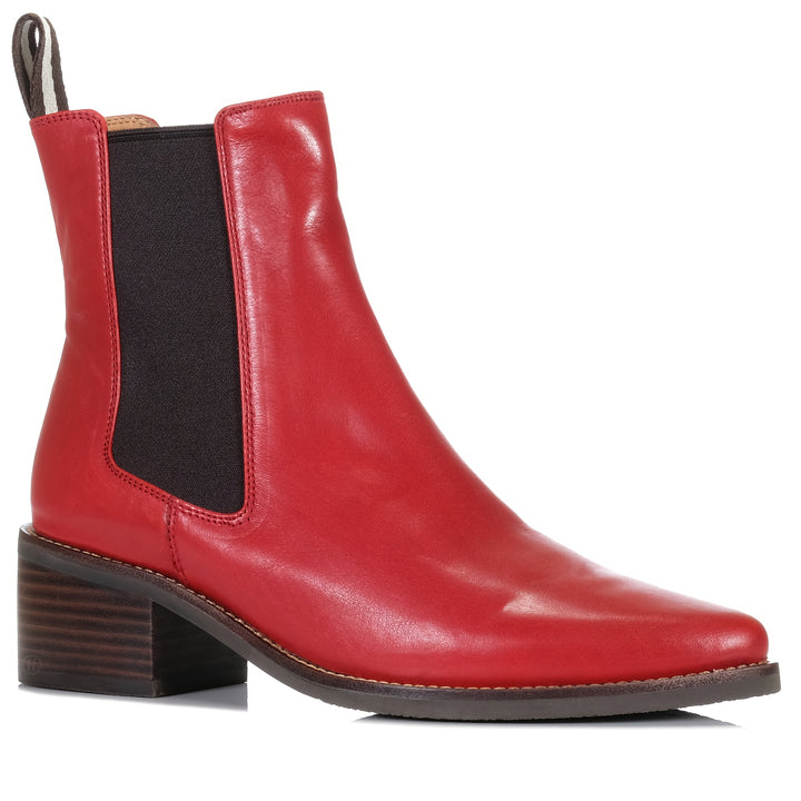Bresley Daily Red Waxy Womens Boots