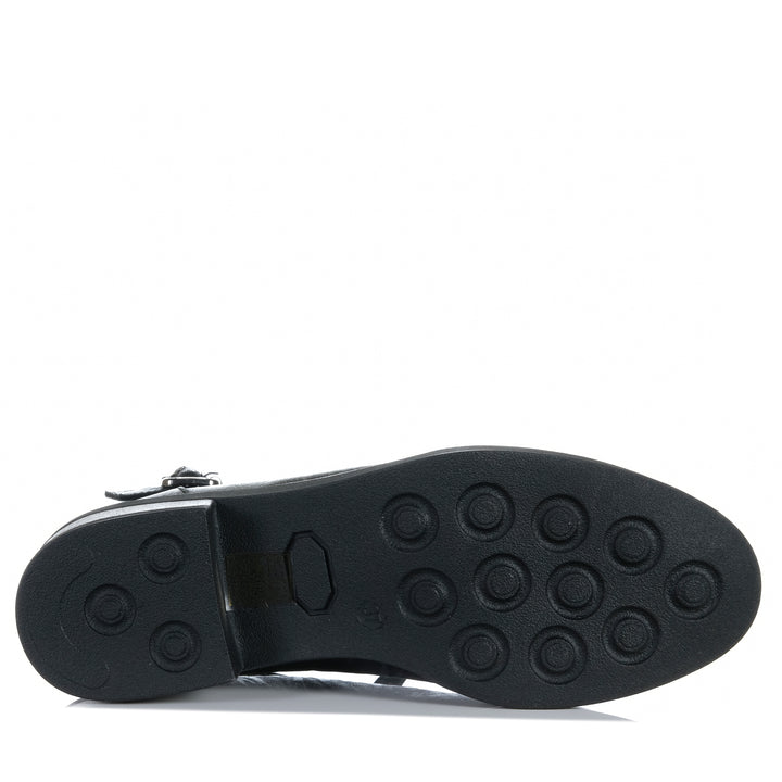 Bresley Dooley Black Flock Womens Boots