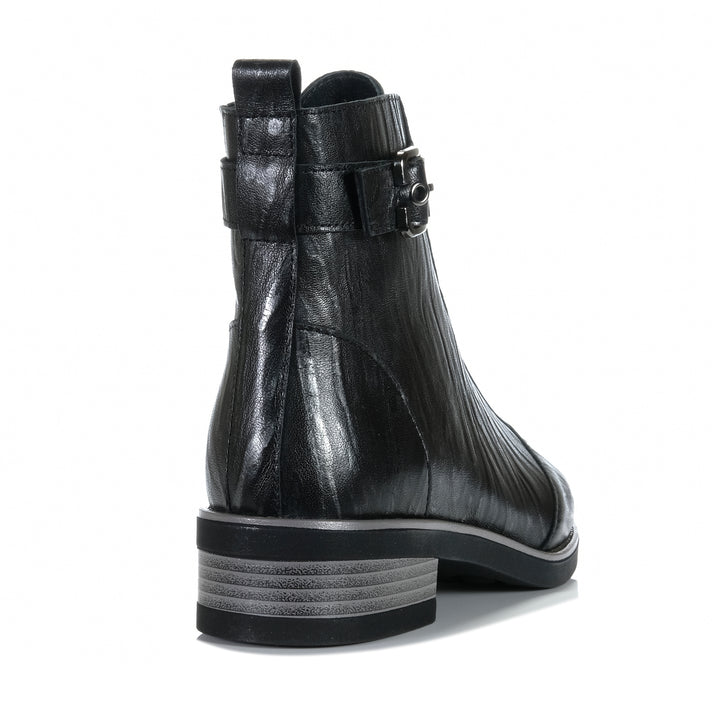 Bresley Dooley Black Flock Womens Boots