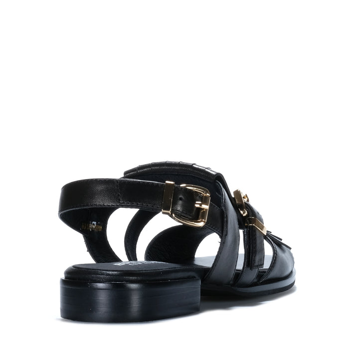 Bresley Saffron Black Womens Sandals