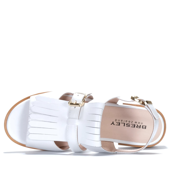 Bresley Saffron White Womens Sandals