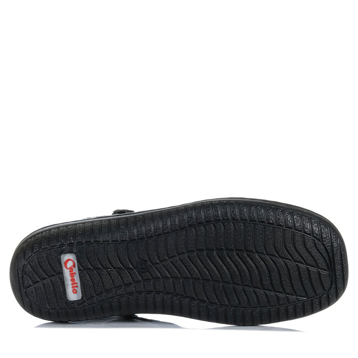 Cabello 5250-27 Black Crinkle Womens Boots