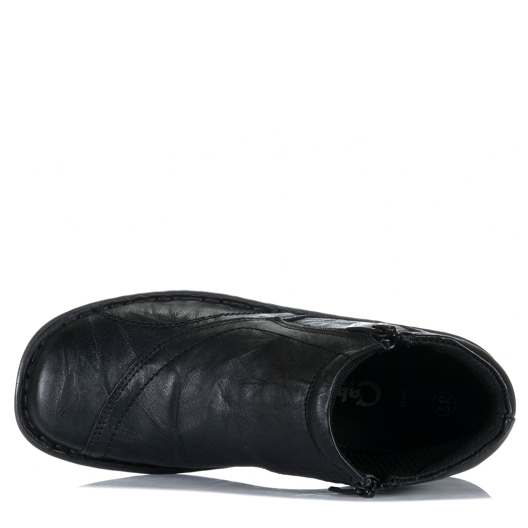 Cabello 5250-27 Black Crinkle Womens Boots