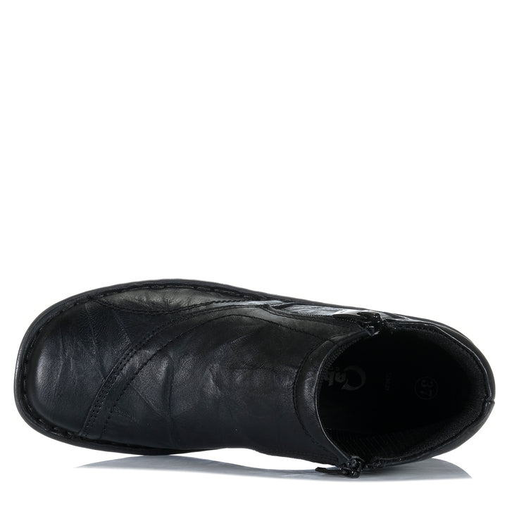 Cabello 5250-27 Black Crinkle Womens Boots