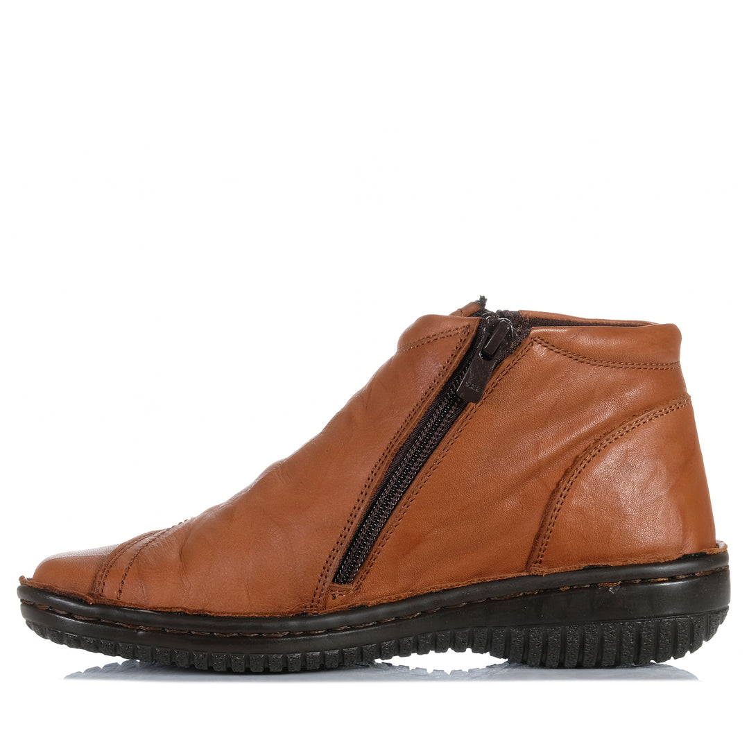 Cabello 5250-27 Tan Crinkle Womens Boots