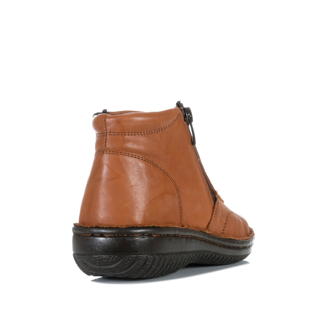 Cabello 5250-27 Tan Crinkle Womens Boots